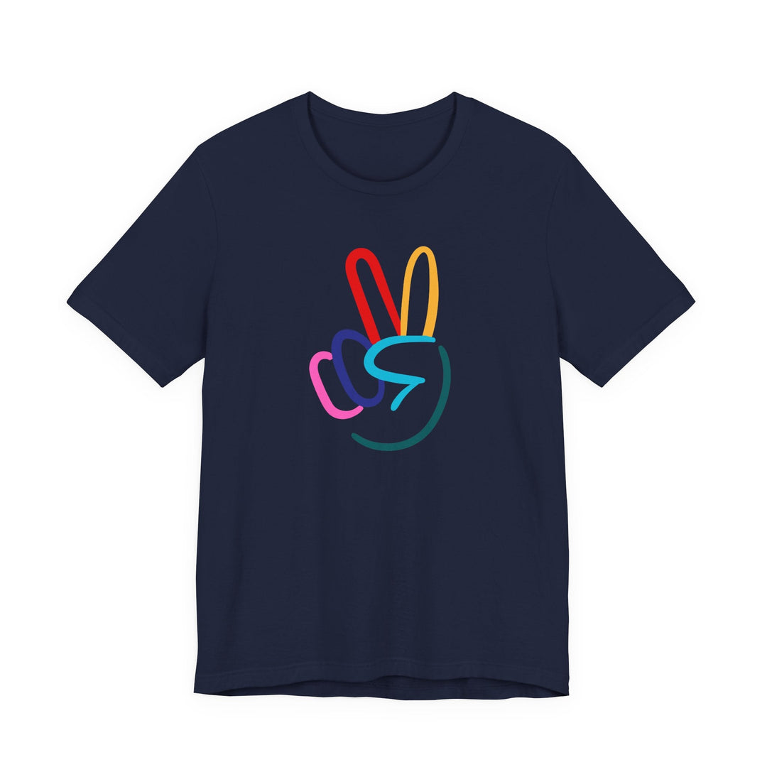 Peace Sign Unisex Jersey Short Sleeve Tee - The Kindness Cause
