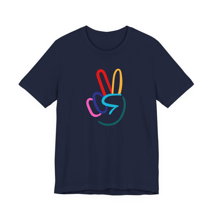 Peace Sign Unisex Jersey Short Sleeve Tee - The Kindness Cause
