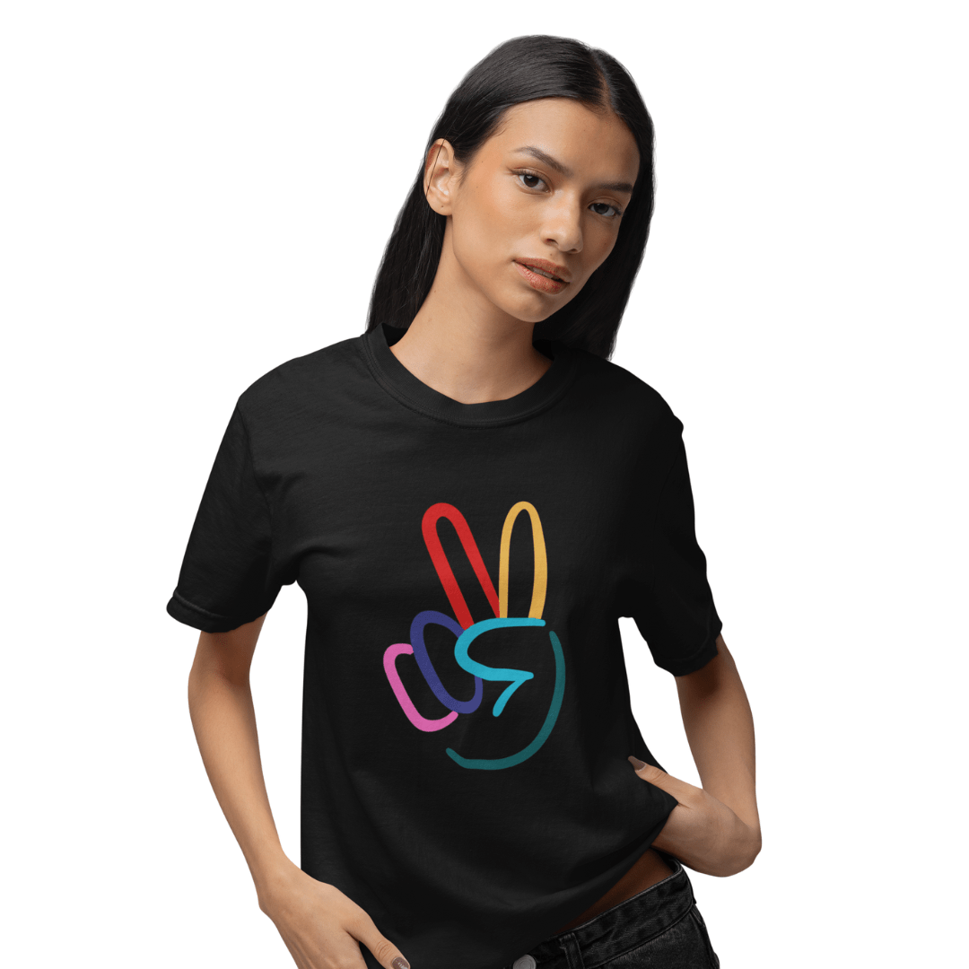 Peace Sign Unisex Jersey Short Sleeve Tee - The Kindness Cause