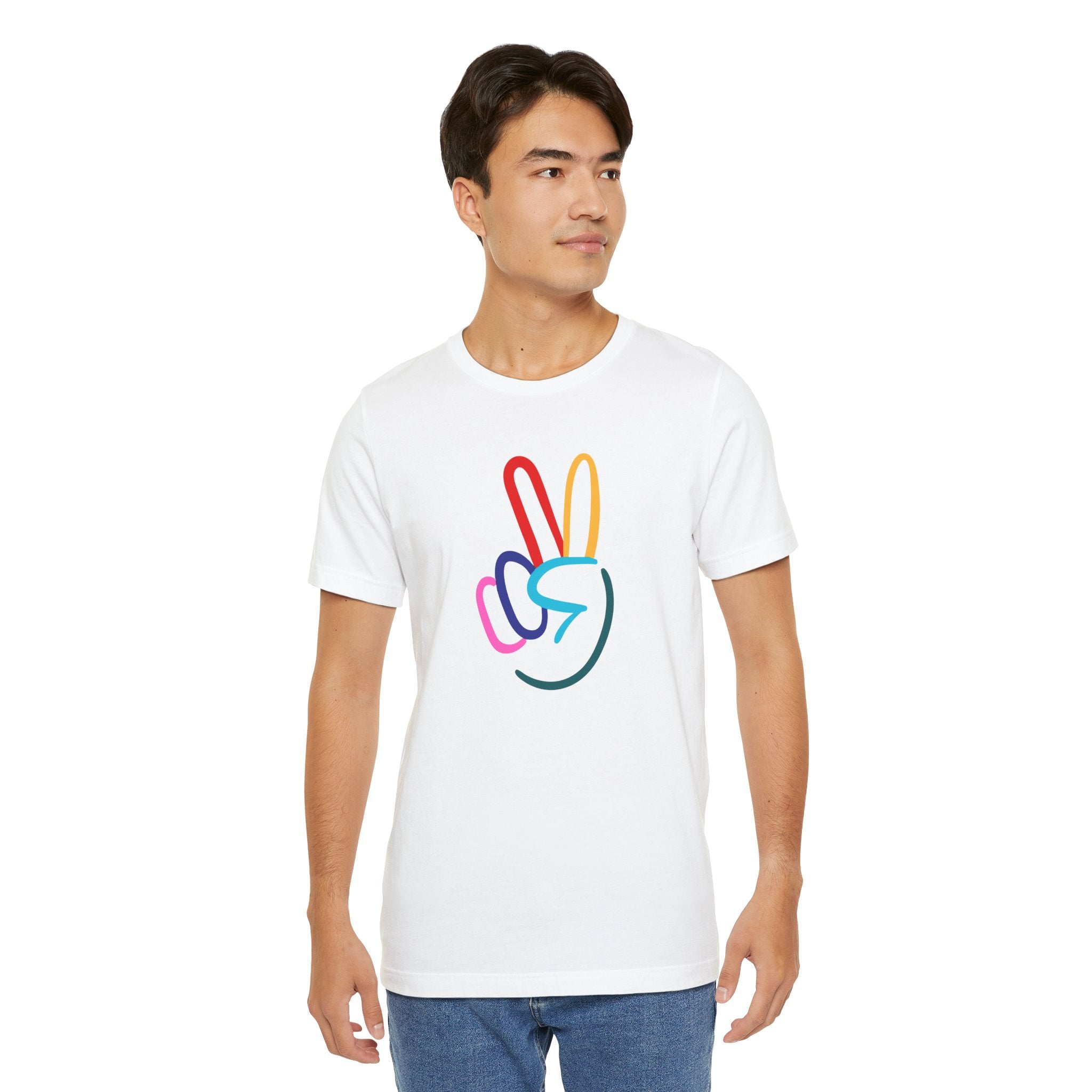 Peace Sign Unisex Jersey Short Sleeve Tee - The Kindness Cause
