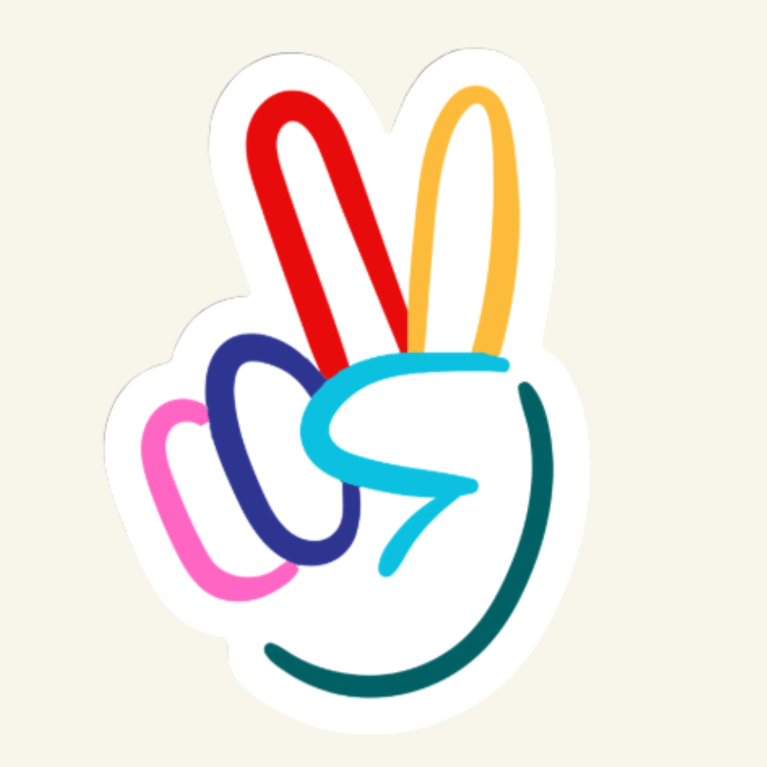 Peace Sign Vinyl Sticker - The Kindness Cause