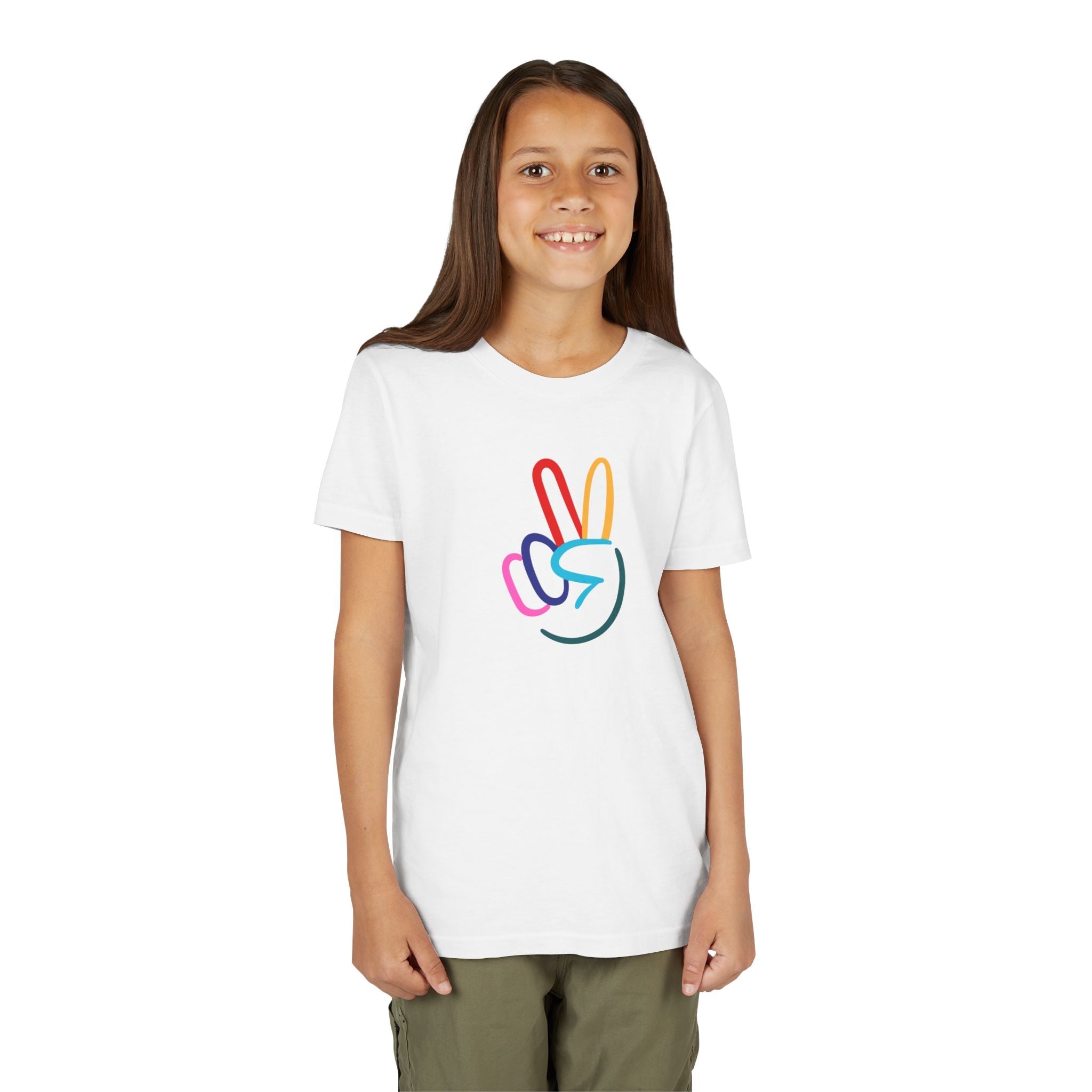 Peace Sign Youth Short Sleeve Tee - The Kindness Cause