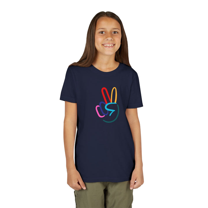 Peace Sign Youth Short Sleeve Tee - The Kindness Cause