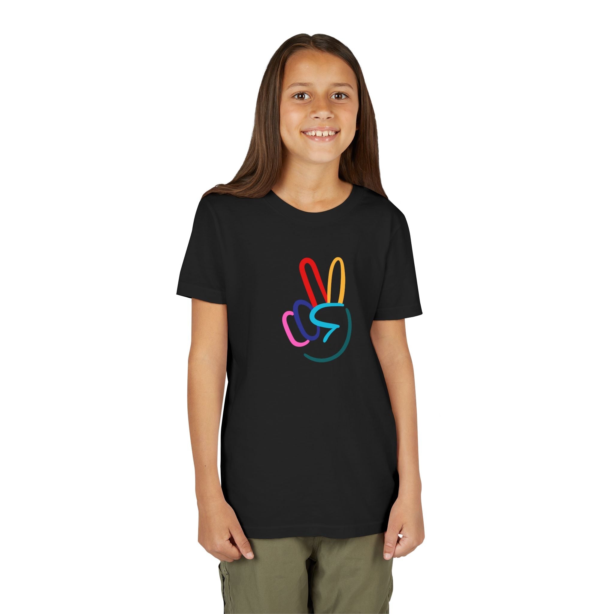 Peace Sign Youth Short Sleeve Tee - The Kindness Cause