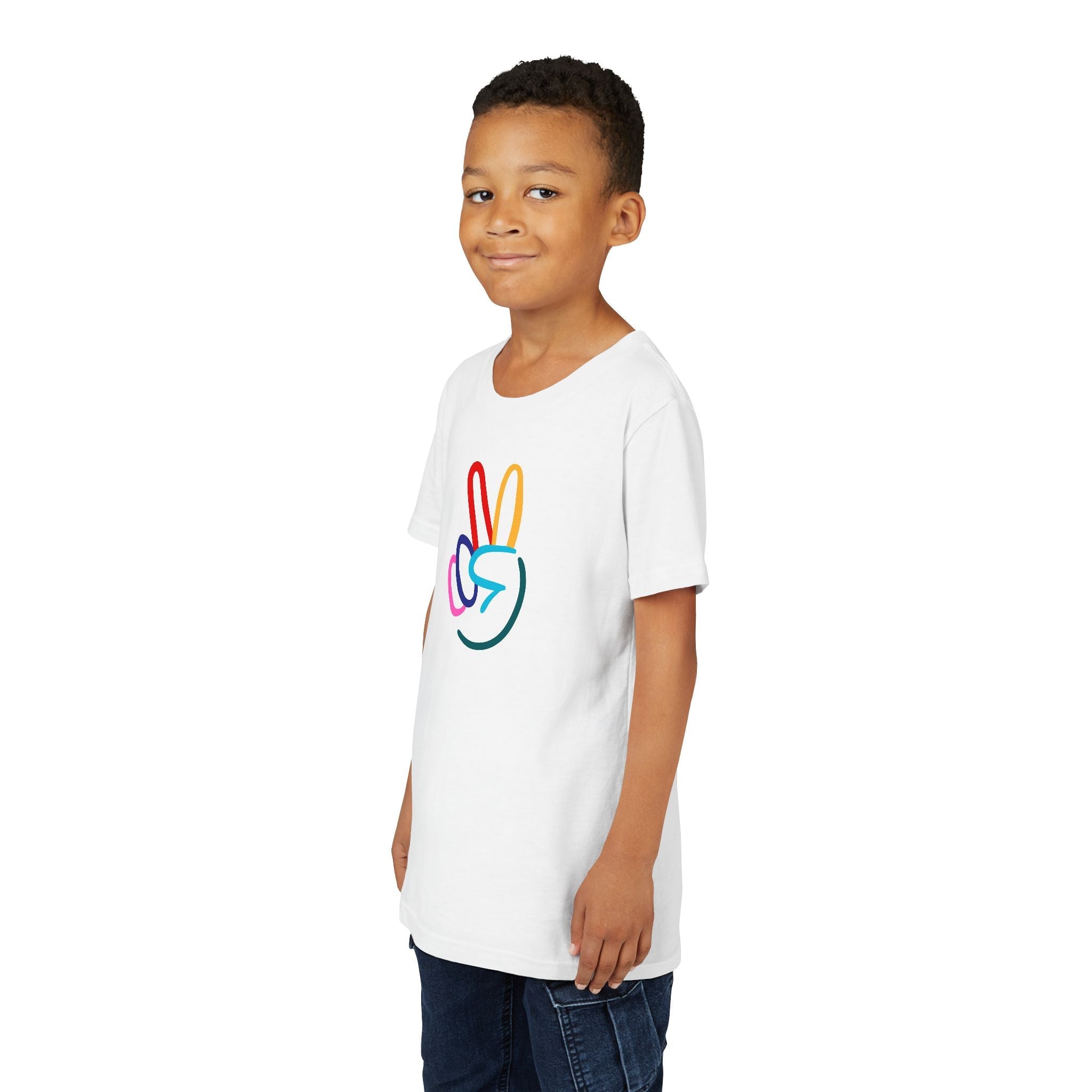 Peace Sign Youth Short Sleeve Tee - The Kindness Cause