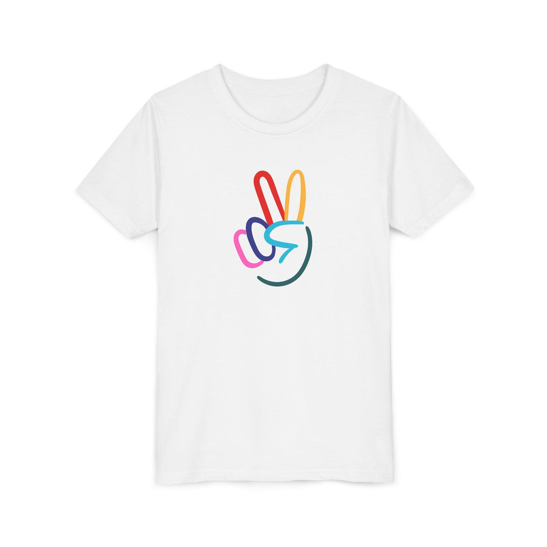 Peace Sign Youth Short Sleeve Tee - The Kindness Cause