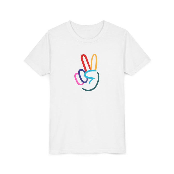 Peace Sign Youth Short Sleeve Tee - The Kindness Cause