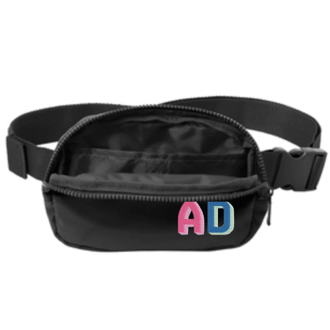 Personalized Embroidered Initial Belt Bag - The Kindness Cause