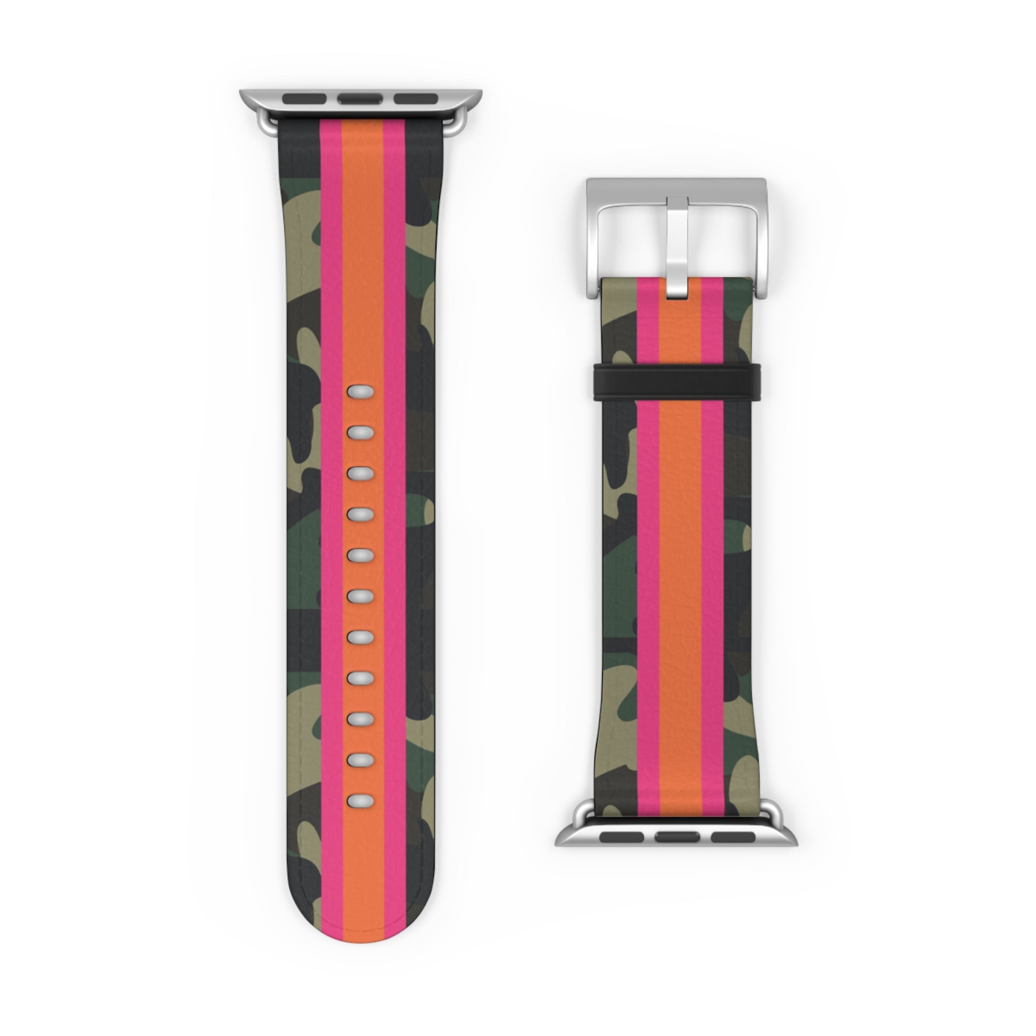 Pink & Orange Camo Apple Watch Band - The Kindness Cause