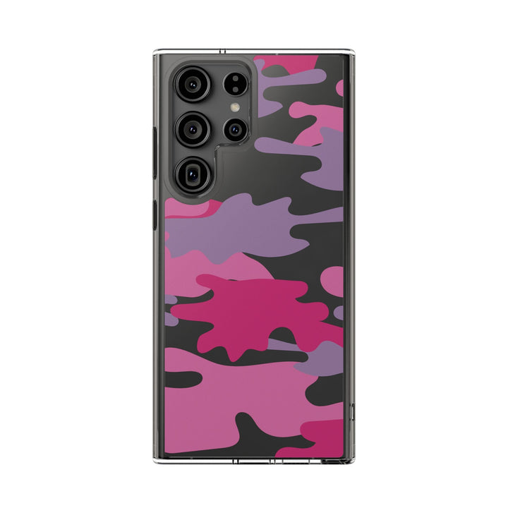 Pink &amp; Purple Camo Clear Impact-Resistant Phone Cases - The Kindness Cause