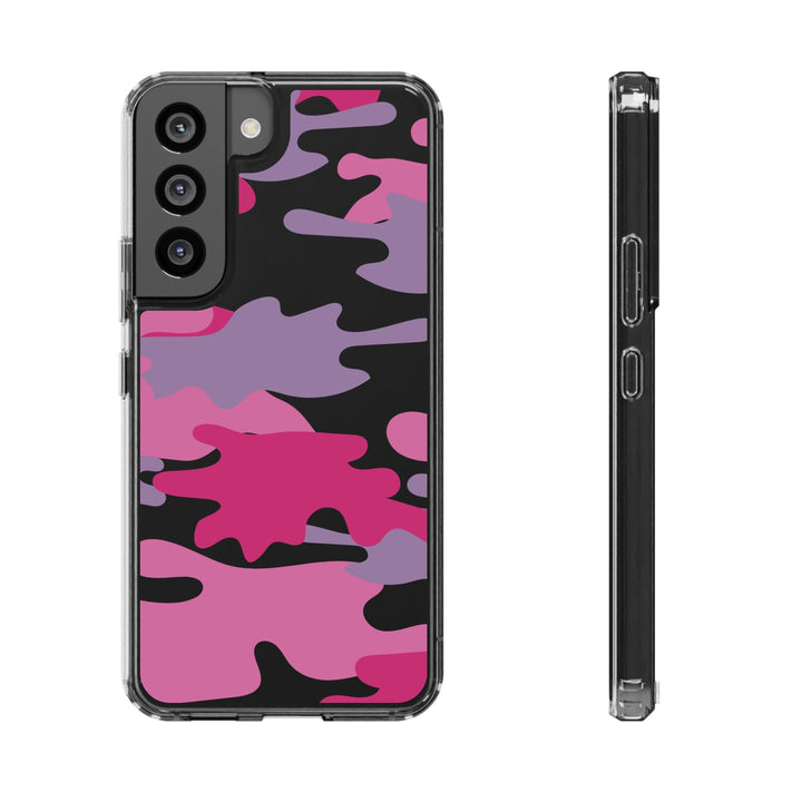 Pink &amp; Purple Camo Clear Impact-Resistant Phone Cases - The Kindness Cause