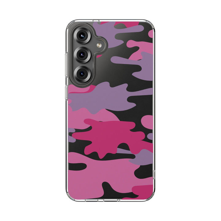 Pink &amp; Purple Camo Clear Impact-Resistant Phone Cases - The Kindness Cause