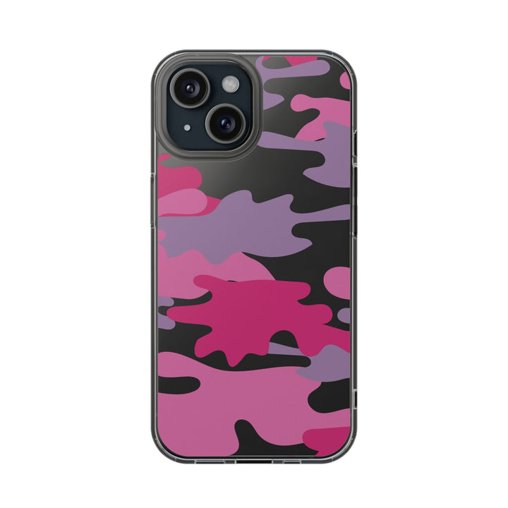 Pink &amp; Purple Camo Clear Impact-Resistant Phone Cases - The Kindness Cause