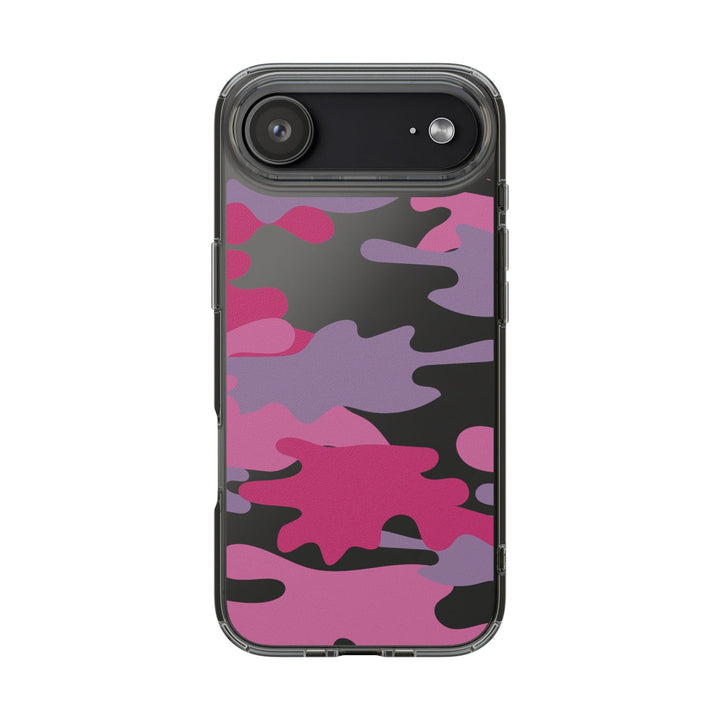 Pink &amp; Purple Camo Clear Impact-Resistant Phone Cases - The Kindness Cause