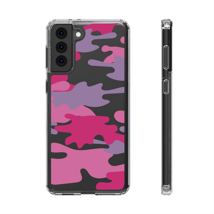 Pink &amp; Purple Camo Clear Impact-Resistant Phone Cases - The Kindness Cause