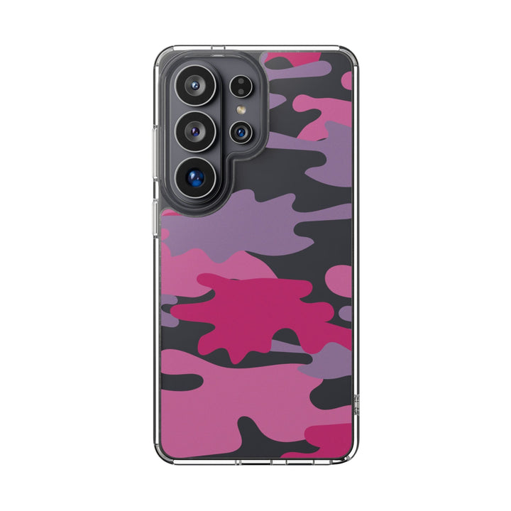 Pink &amp; Purple Camo Clear Impact-Resistant Phone Cases - The Kindness Cause