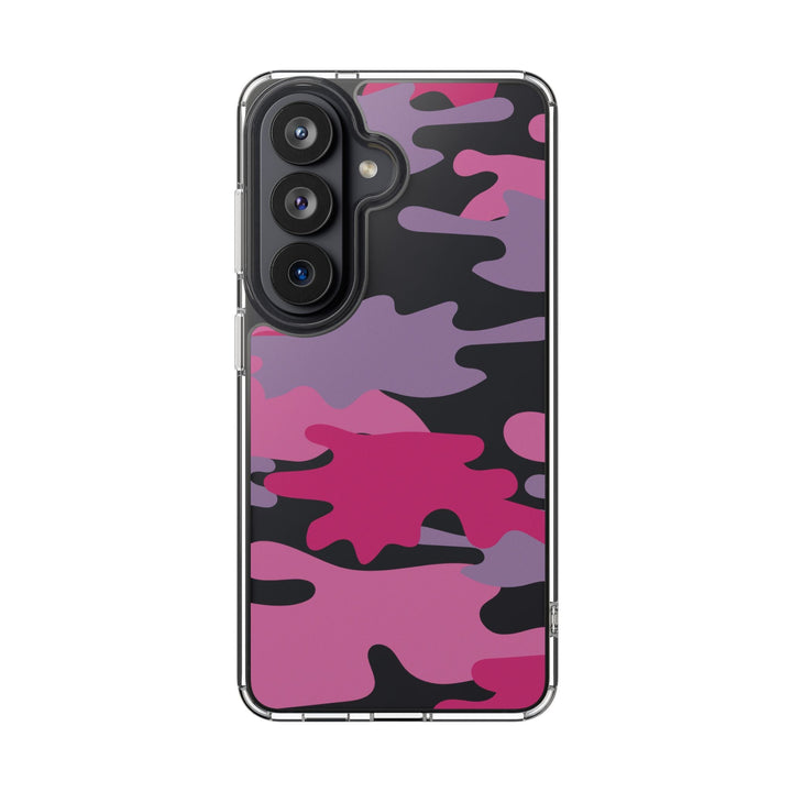 Pink &amp; Purple Camo Clear Impact-Resistant Phone Cases - The Kindness Cause