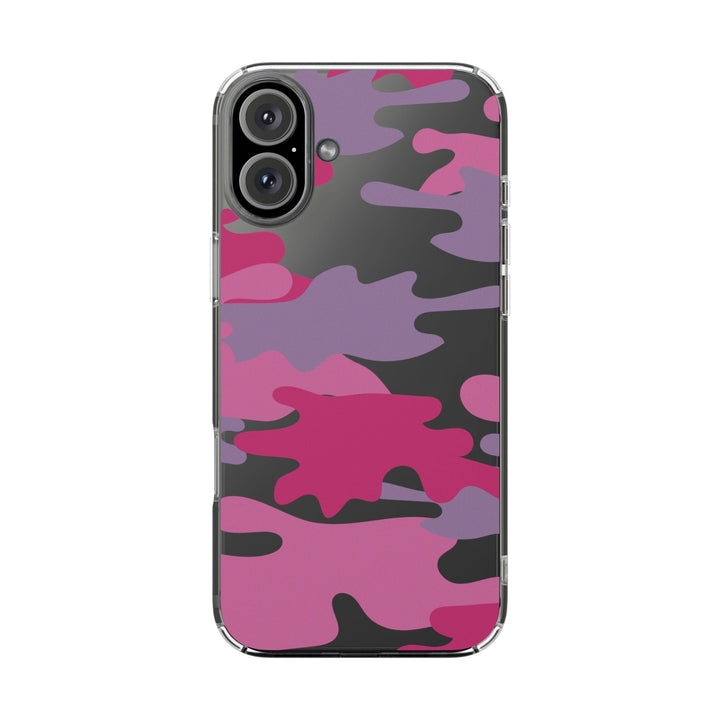 Pink &amp; Purple Camo Clear Impact-Resistant Phone Cases - The Kindness Cause