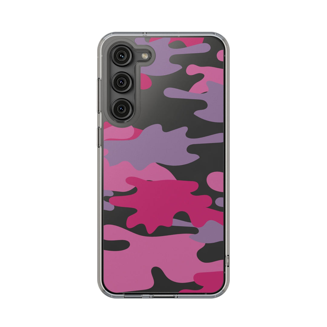 Pink &amp; Purple Camo Clear Impact-Resistant Phone Cases - The Kindness Cause