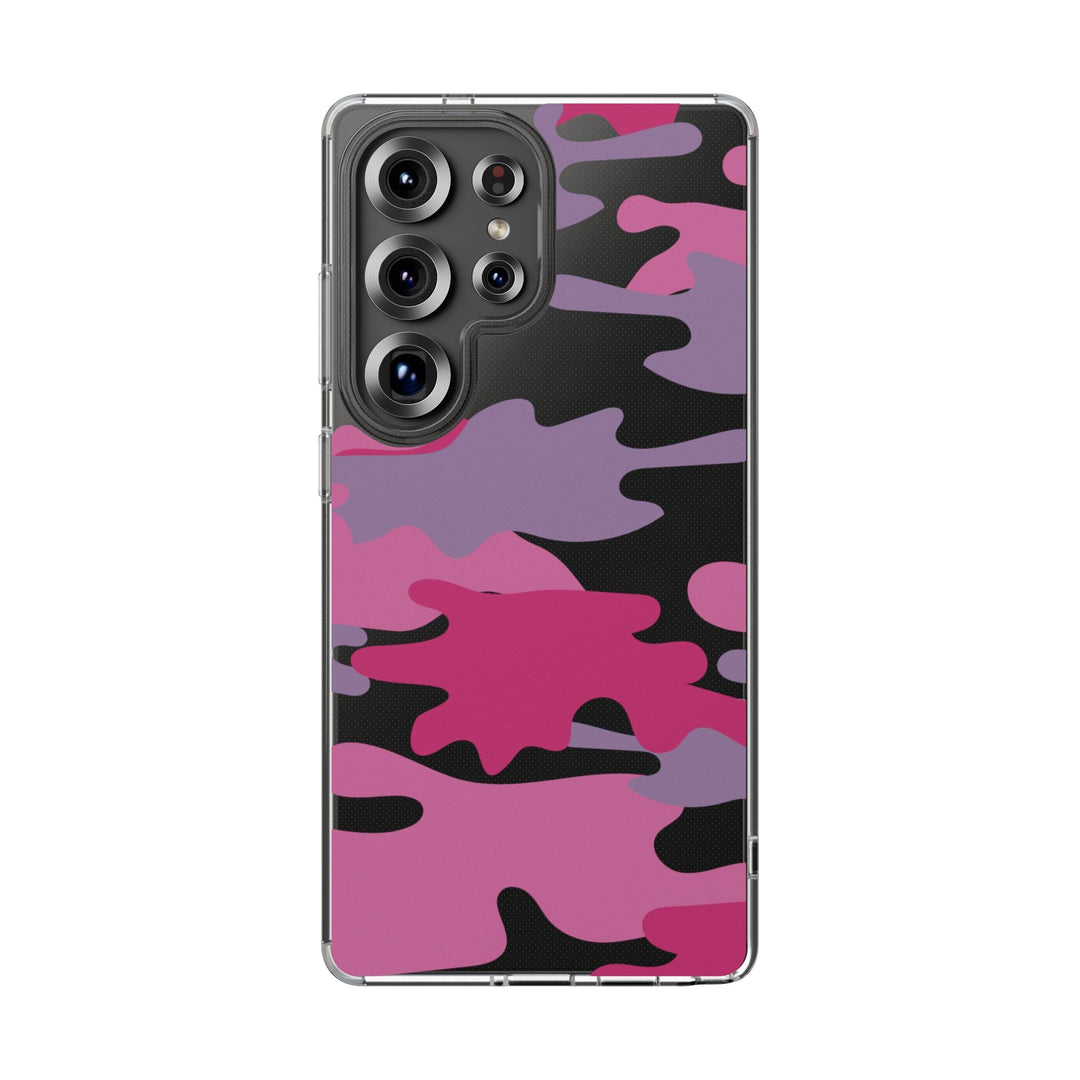 Pink &amp; Purple Camo Clear Impact-Resistant Phone Cases - The Kindness Cause