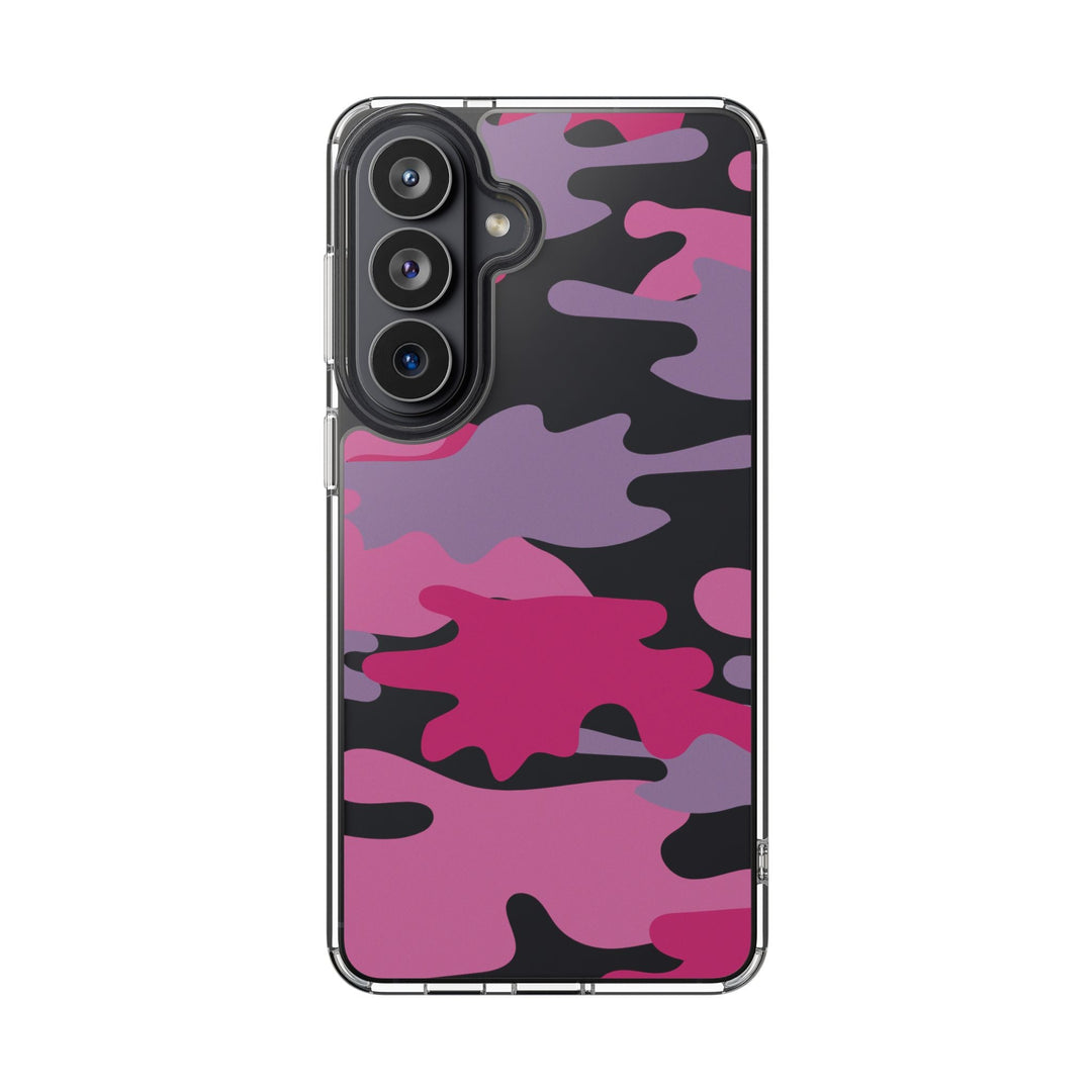 Pink &amp; Purple Camo Clear Impact-Resistant Phone Cases - The Kindness Cause