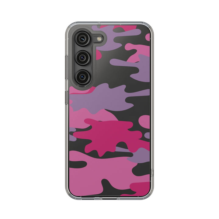 Pink &amp; Purple Camo Clear Impact-Resistant Phone Cases - The Kindness Cause