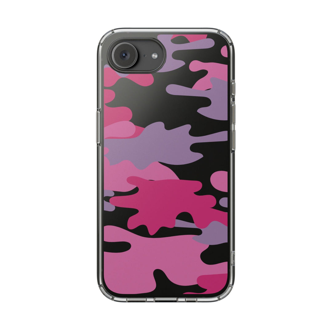 Pink &amp; Purple Camo Clear Impact-Resistant Phone Cases - The Kindness Cause