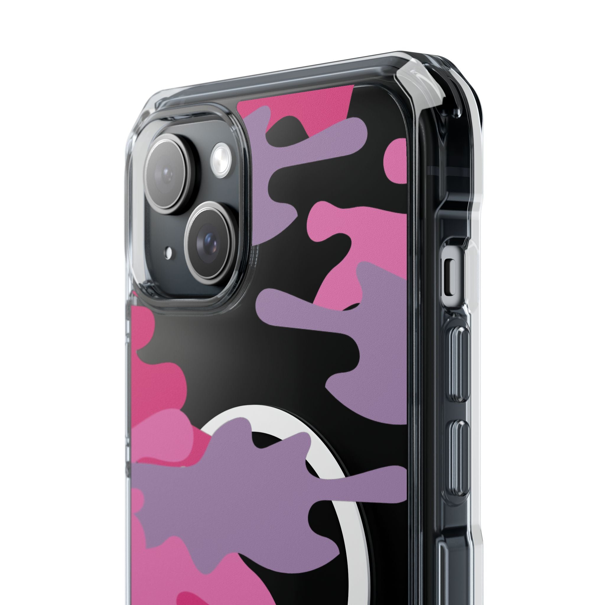 Pink & Purple Magnetic Clear Impact Phone Cases - The Kindness Cause