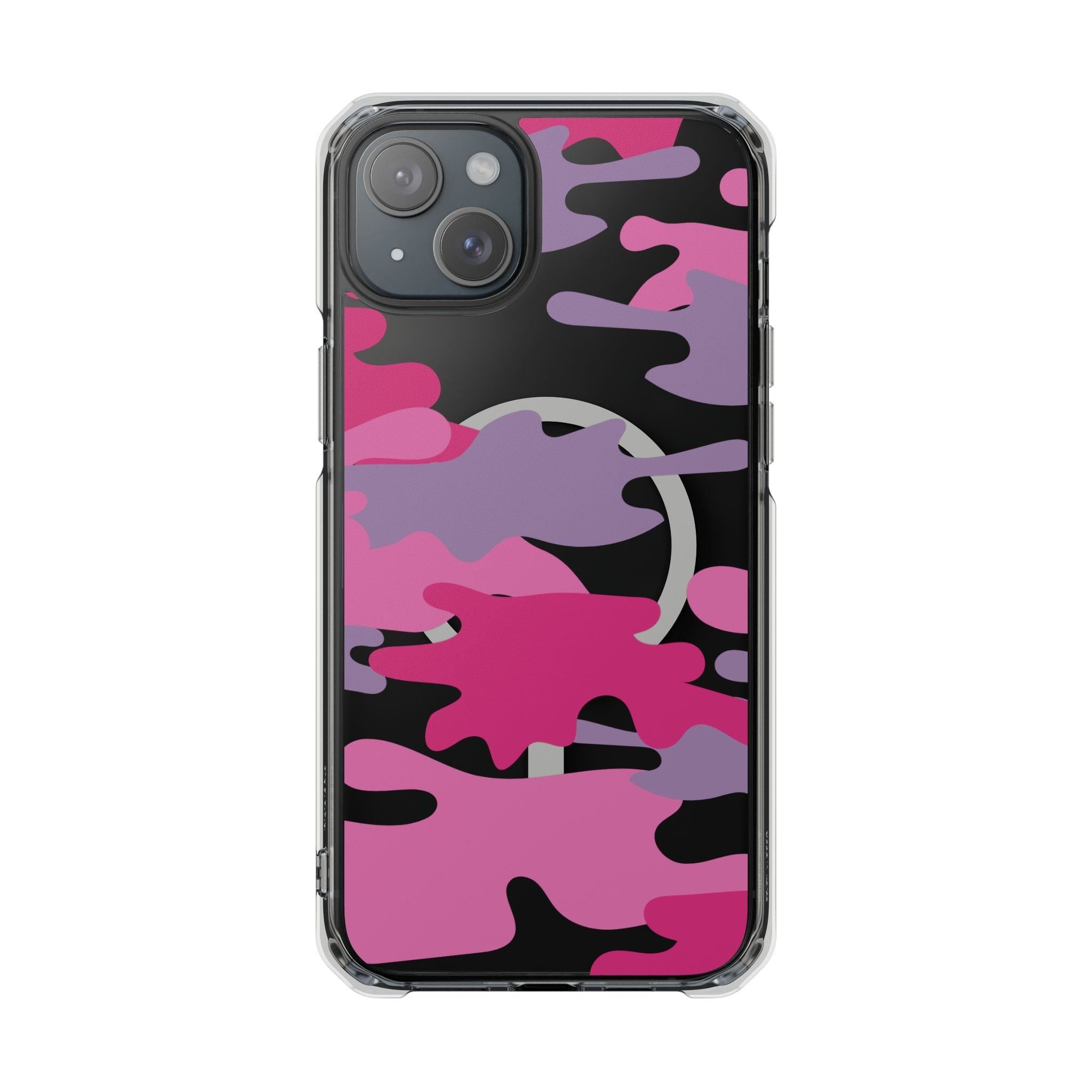 Pink & Purple Magnetic Clear Impact Phone Cases - The Kindness Cause