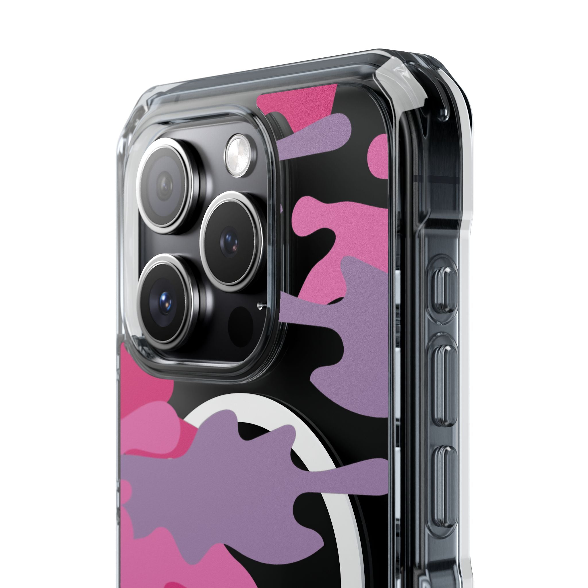 Pink & Purple Magnetic Clear Impact Phone Cases - The Kindness Cause