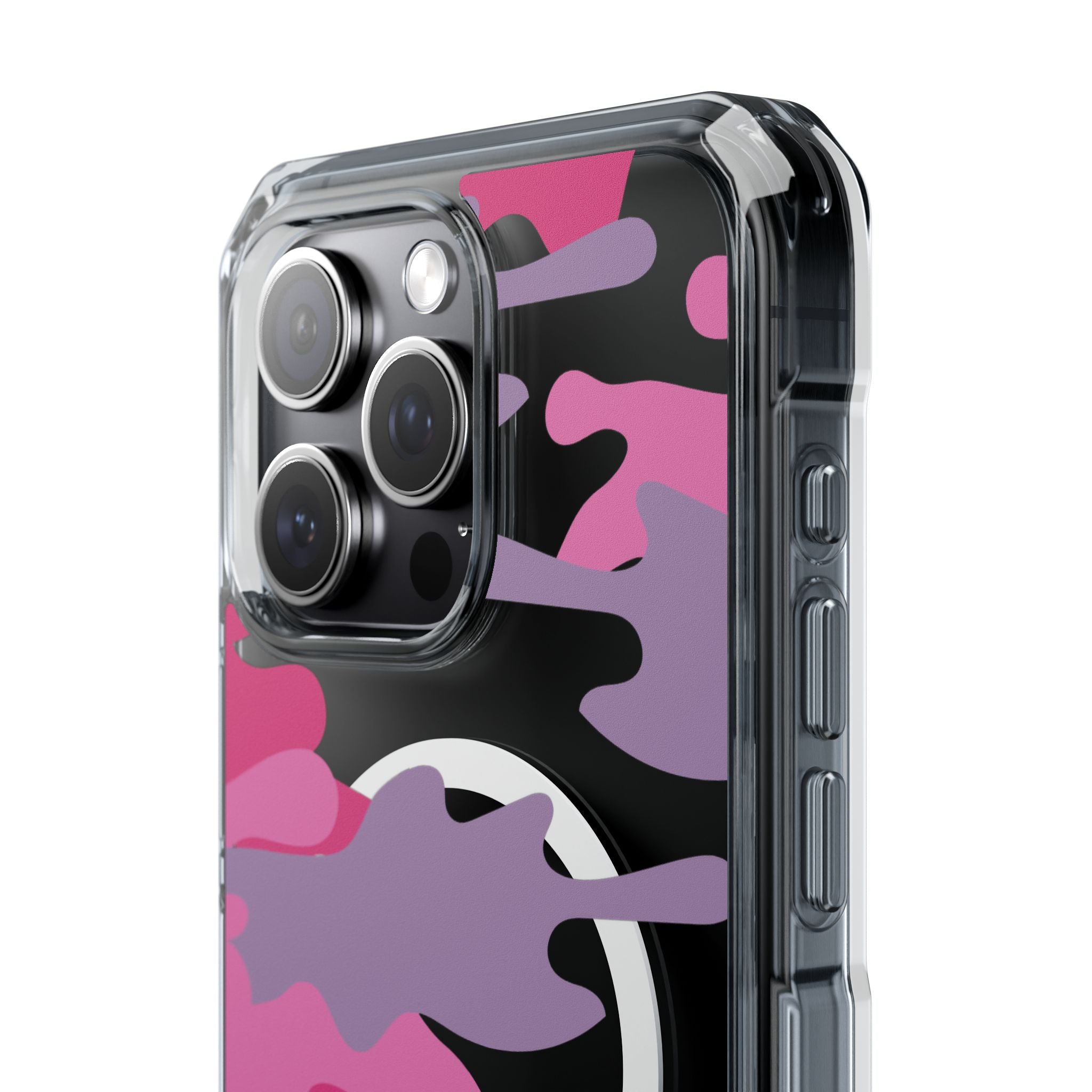 Pink & Purple Magnetic Clear Impact Phone Cases - The Kindness Cause