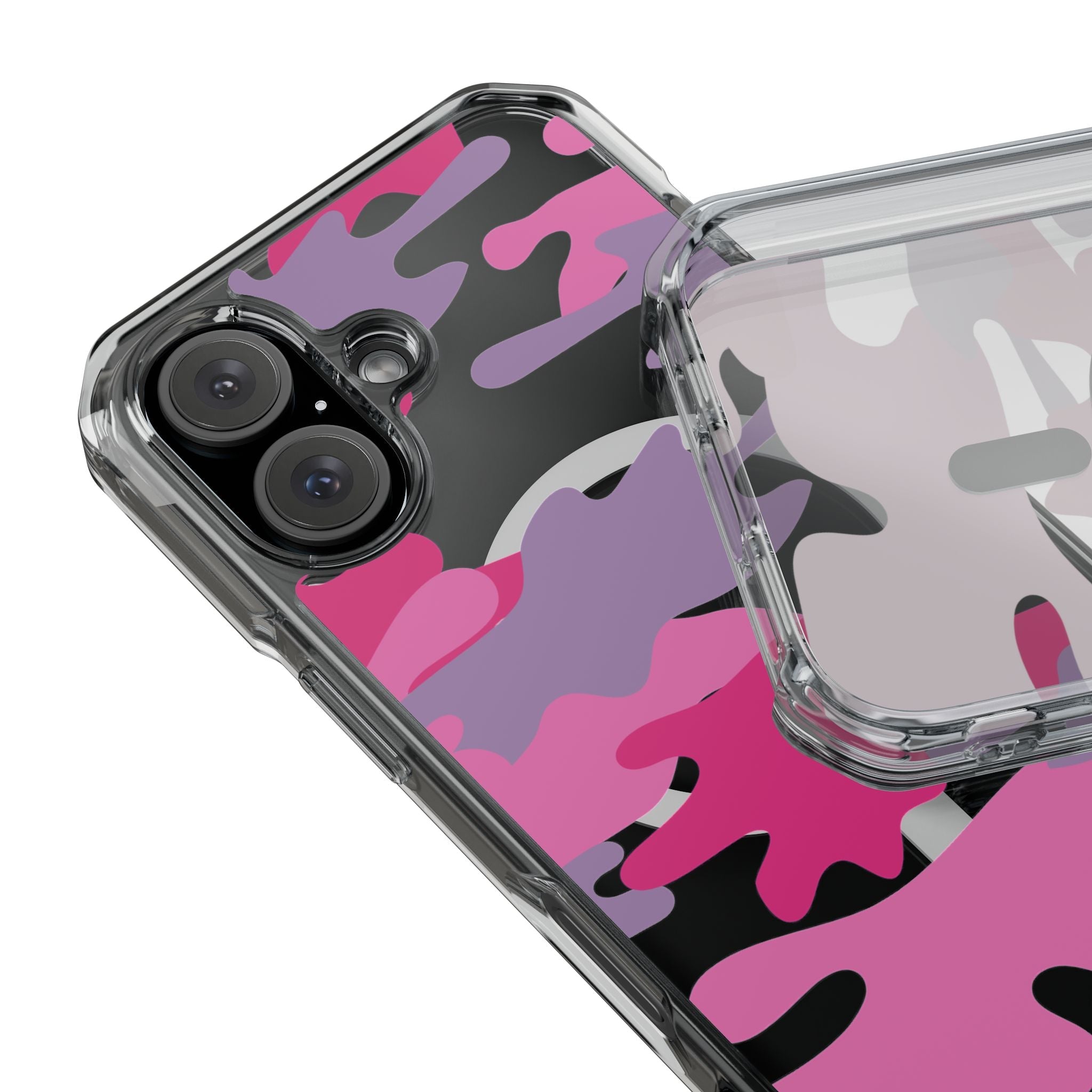 Pink & Purple Magnetic Clear Impact Phone Cases - The Kindness Cause