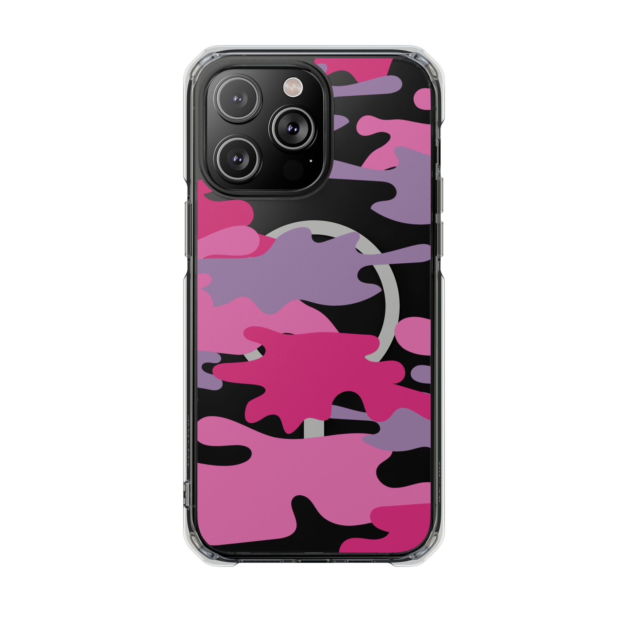 Pink & Purple Magnetic Clear Impact Phone Cases - The Kindness Cause