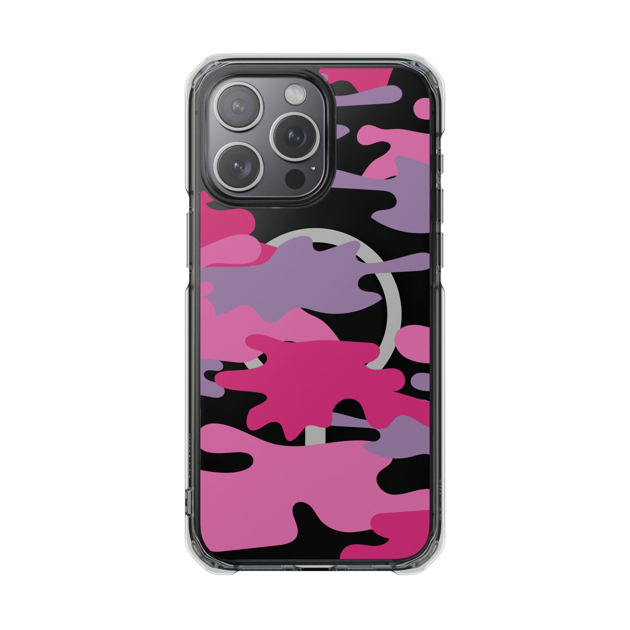 Pink & Purple Magnetic Clear Impact Phone Cases - The Kindness Cause