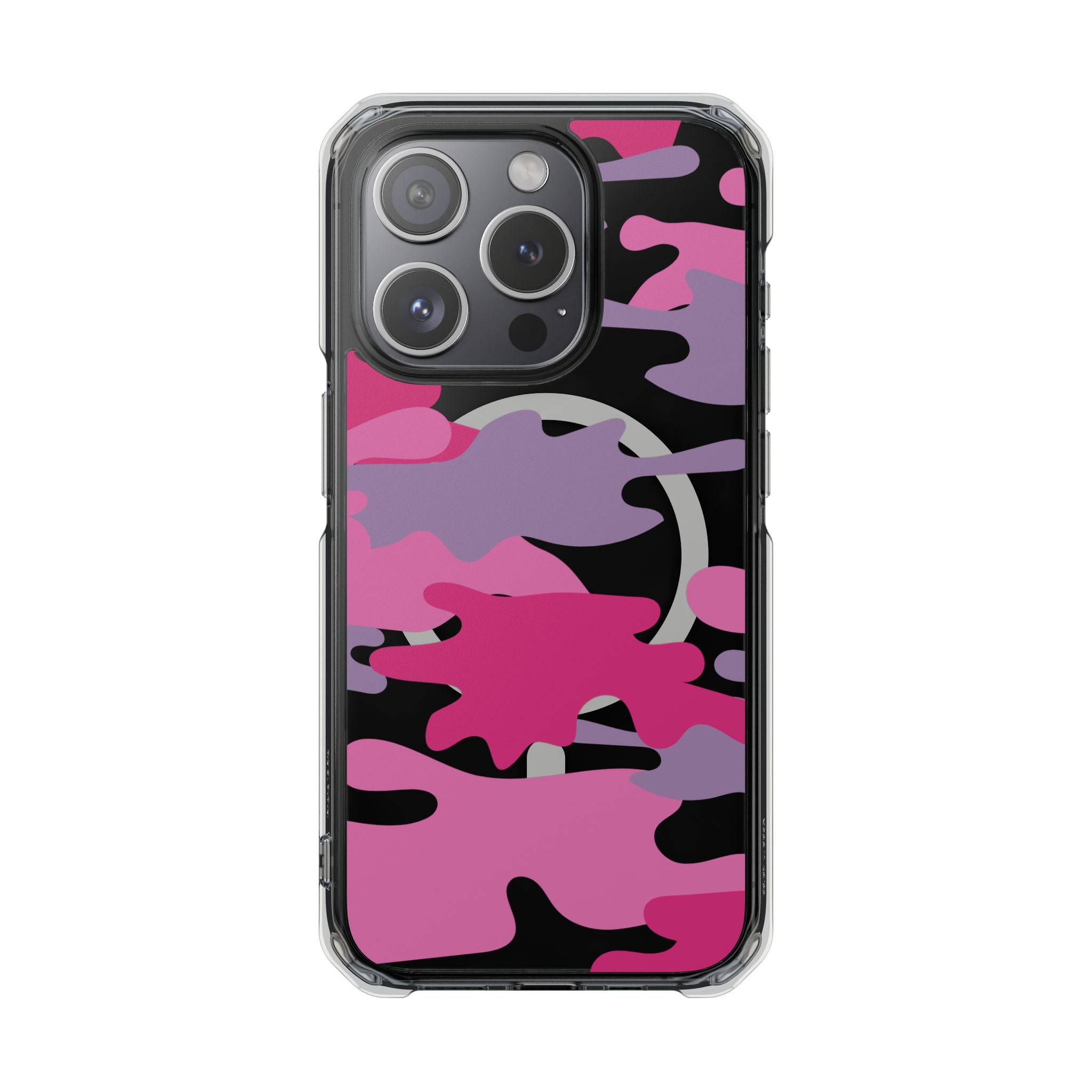 Pink & Purple Magnetic Clear Impact Phone Cases - The Kindness Cause