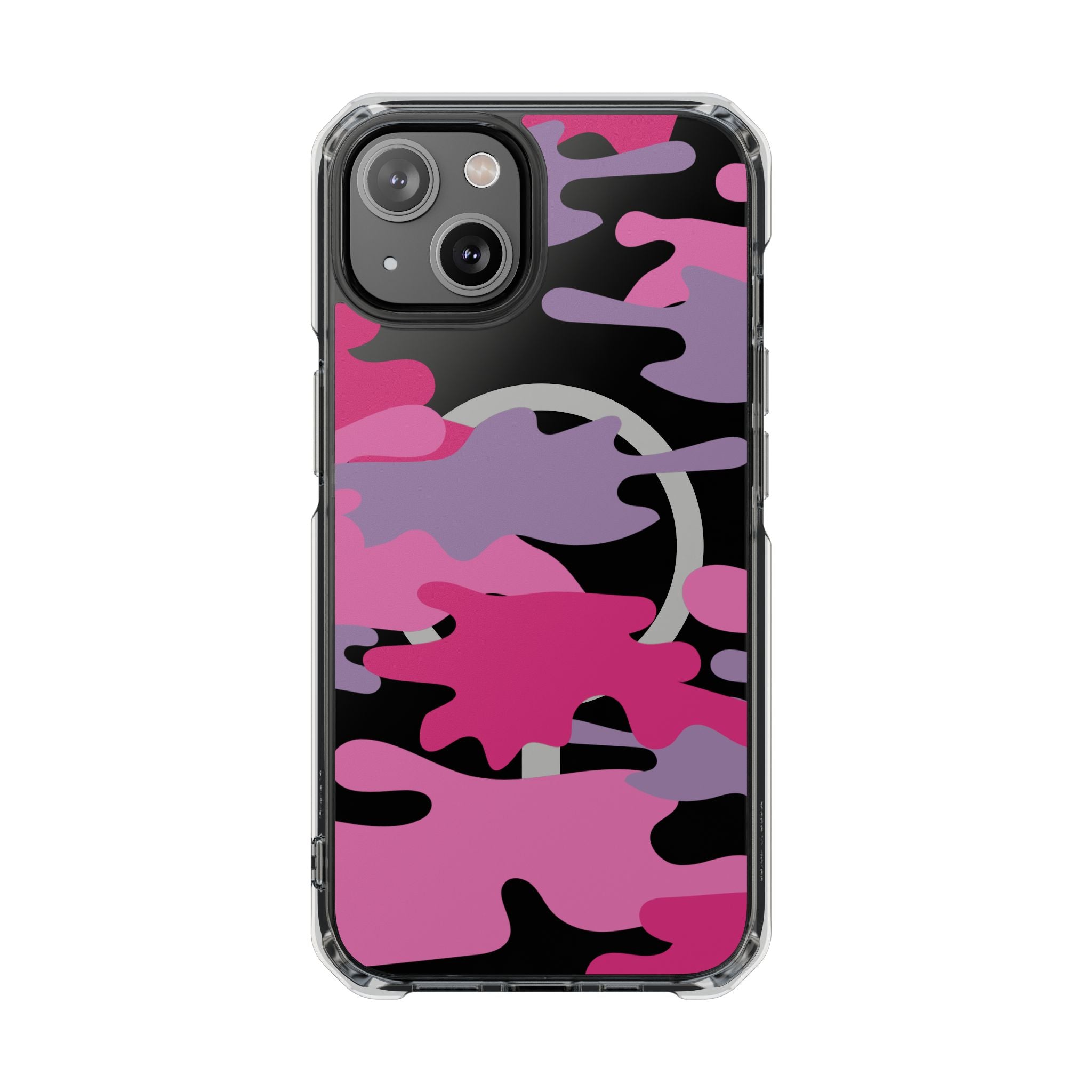 Pink & Purple Magnetic Clear Impact Phone Cases - The Kindness Cause