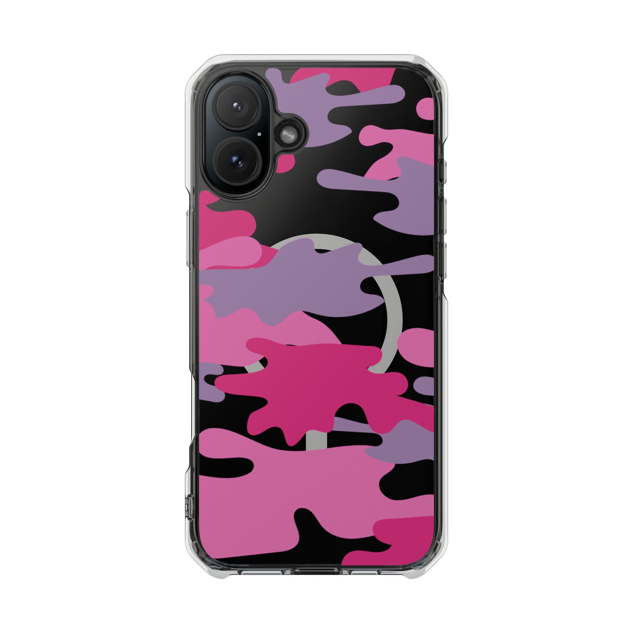 Pink & Purple Magnetic Clear Impact Phone Cases - The Kindness Cause