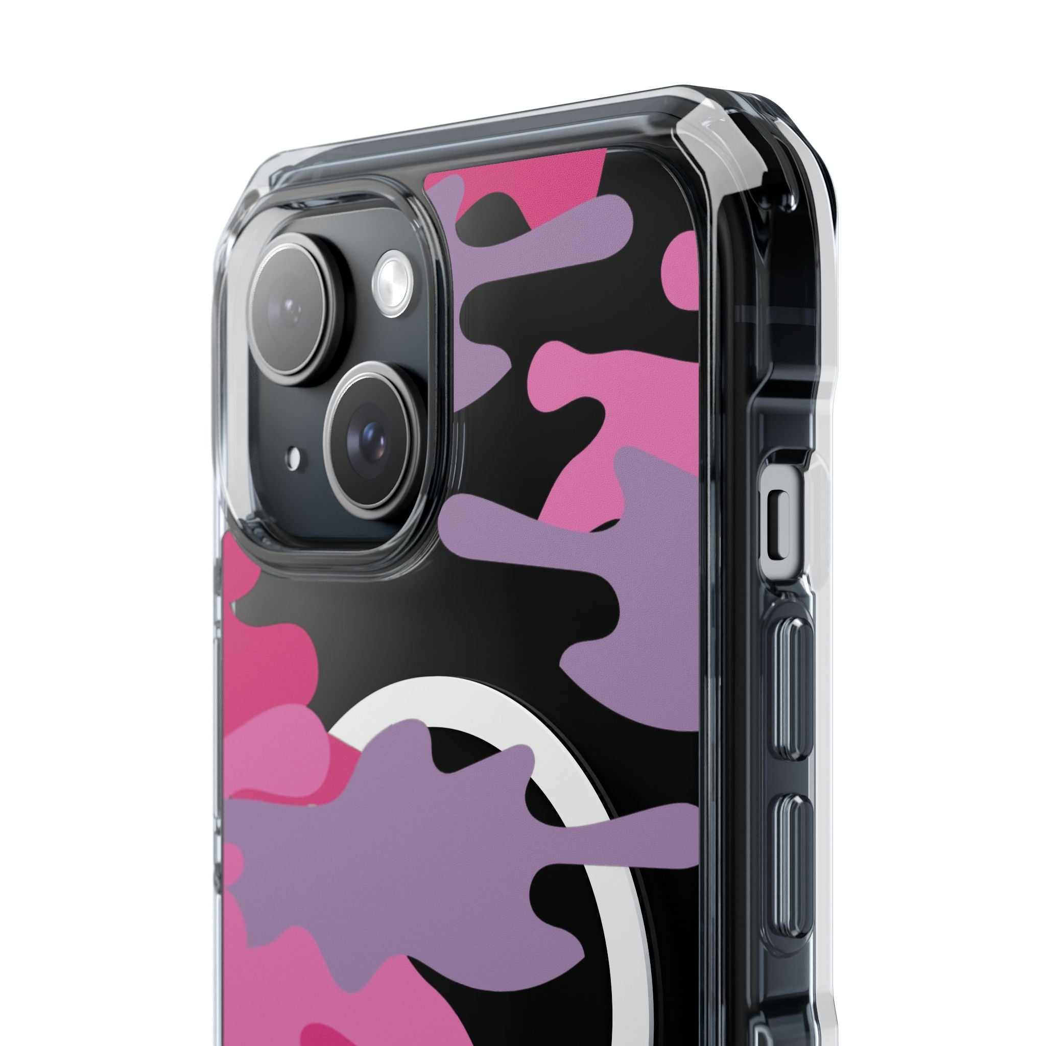 Pink & Purple Magnetic Clear Impact Phone Cases - The Kindness Cause