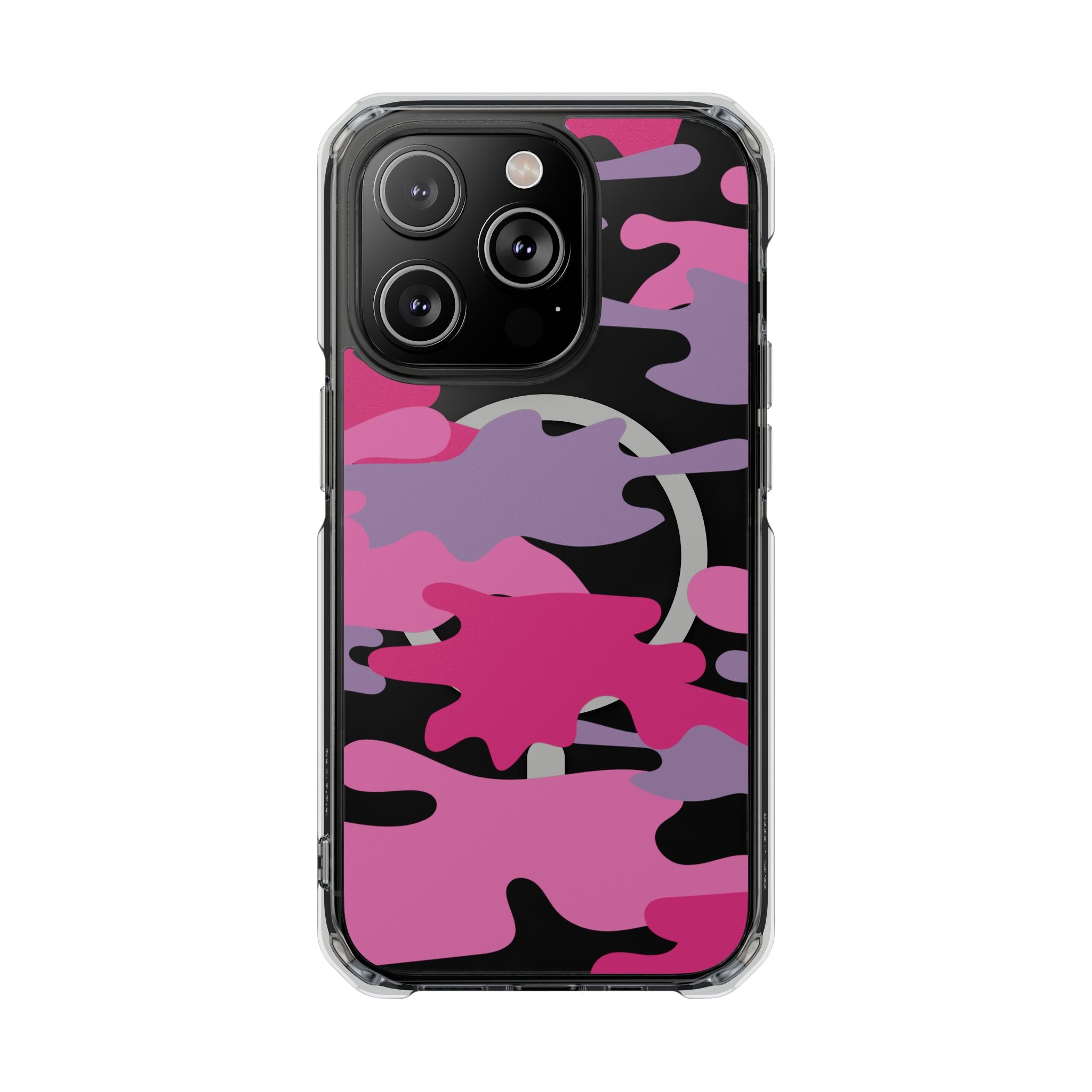 Pink & Purple Magnetic Clear Impact Phone Cases - The Kindness Cause