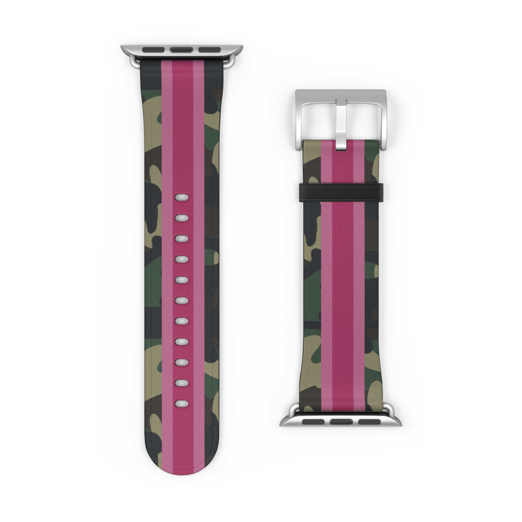 Pink Stripe Camo Apple Watch Band - The Kindness Cause