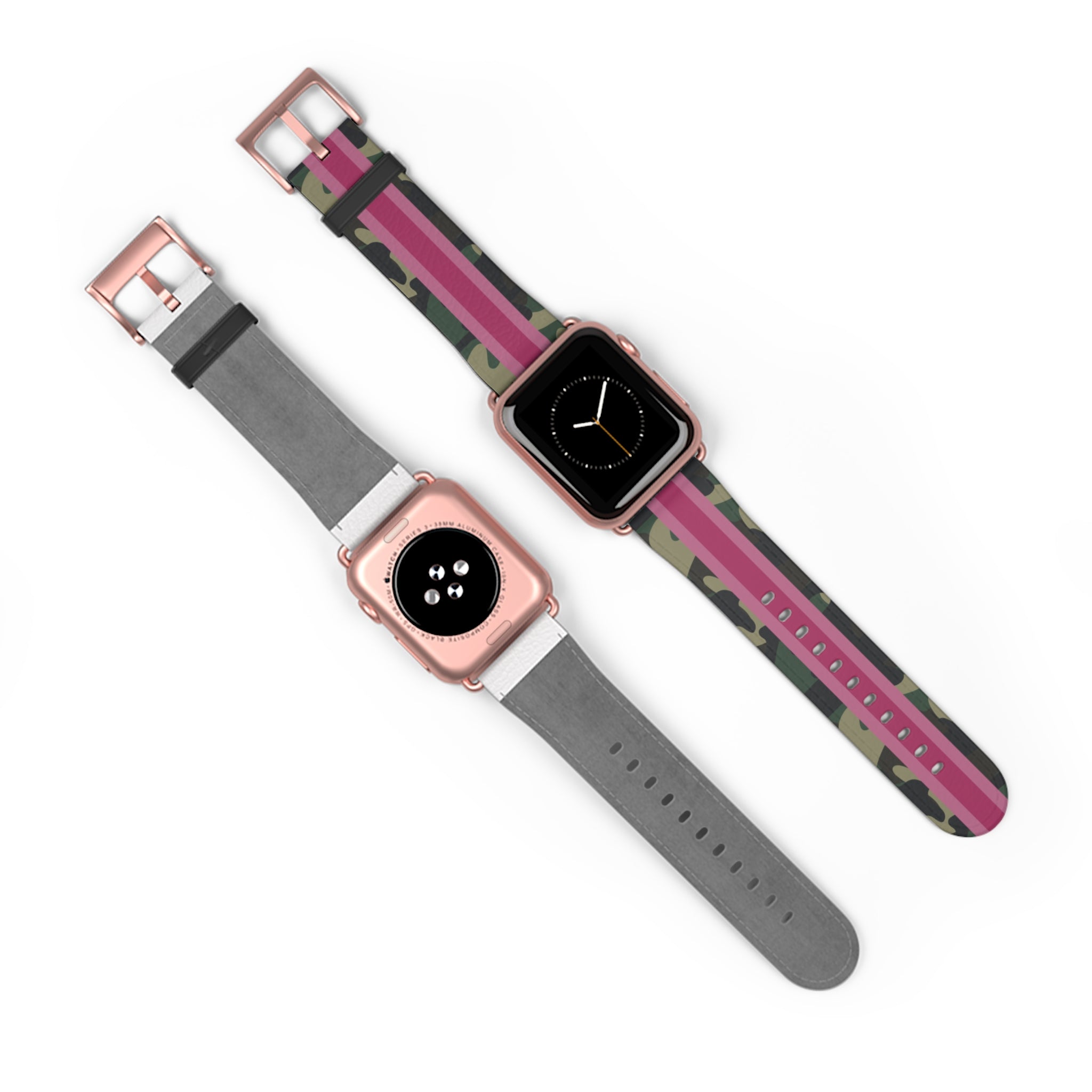 Pink Stripe Camo Apple Watch Band - The Kindness Cause