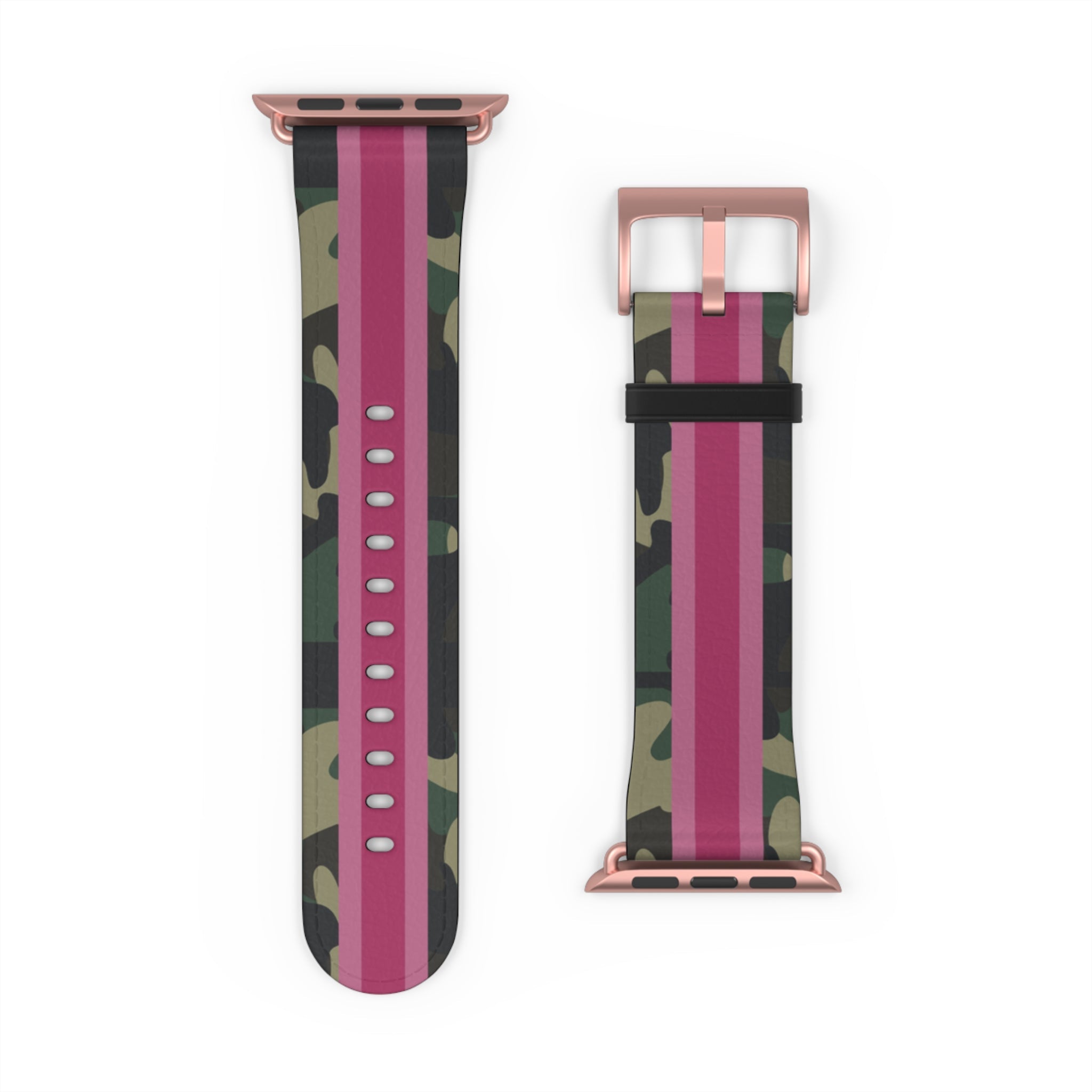 Pink Stripe Camo Apple Watch Band - The Kindness Cause