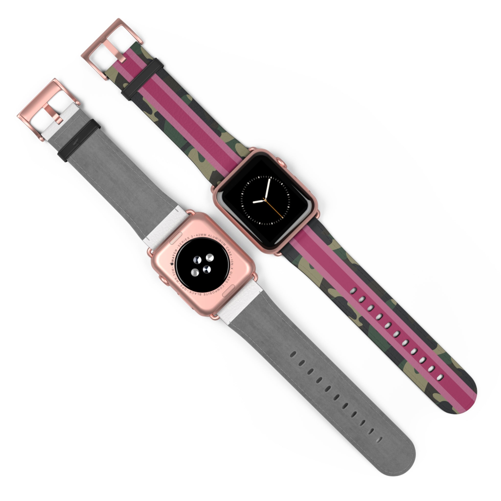 Pink Stripe Camo Apple Watch Band - The Kindness Cause