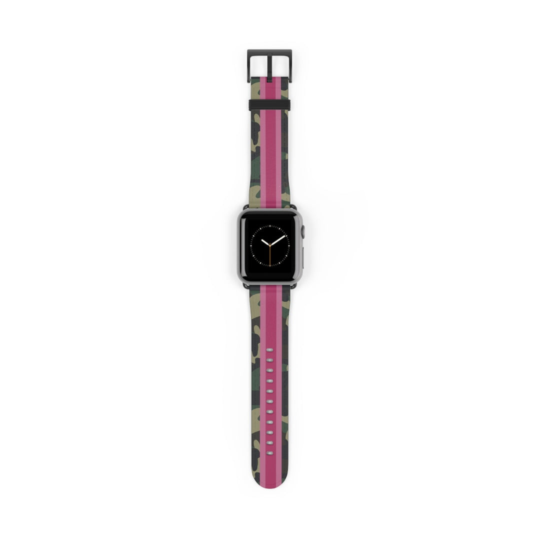 Pink Stripe Camo Apple Watch Band - The Kindness Cause