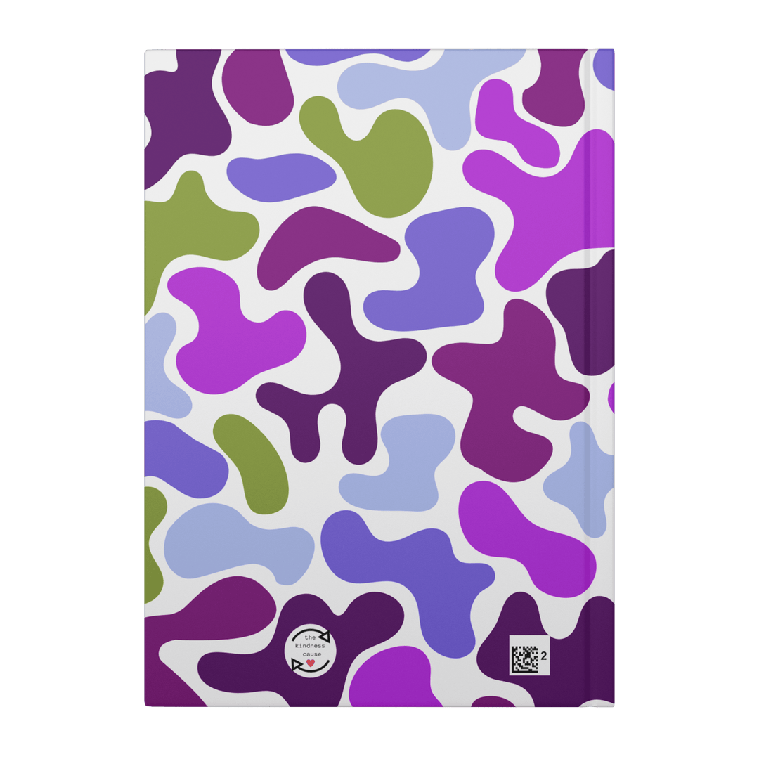 Purple Camo Hardcover Notebook Journal - The Kindness Cause