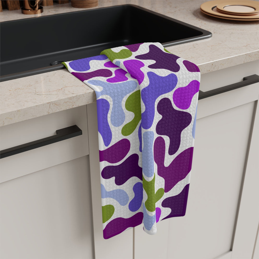 Purple Camo Microfiber Tea Towel - The Kindness Cause