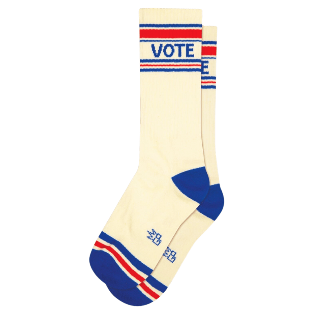 Red White & Blue Vote Crew Socks - The Kindness Cause