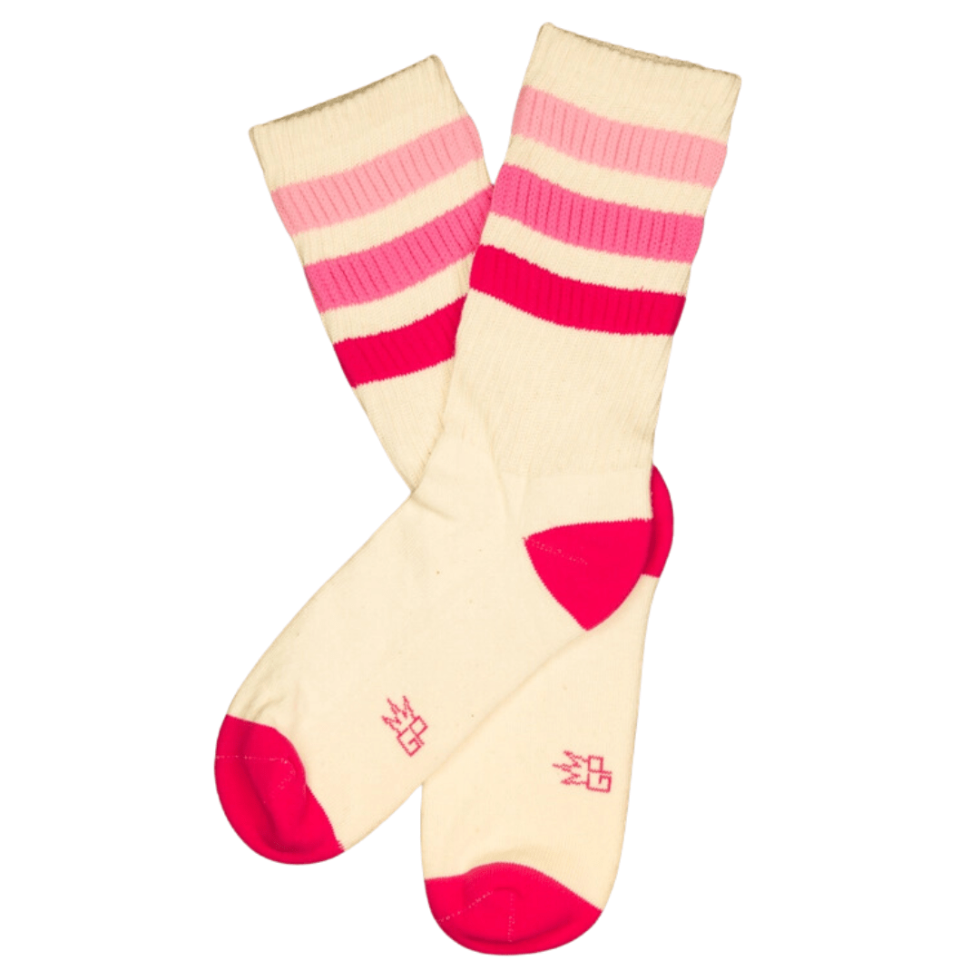 Retro Stripe Gym Crew Socks - The Kindness Cause