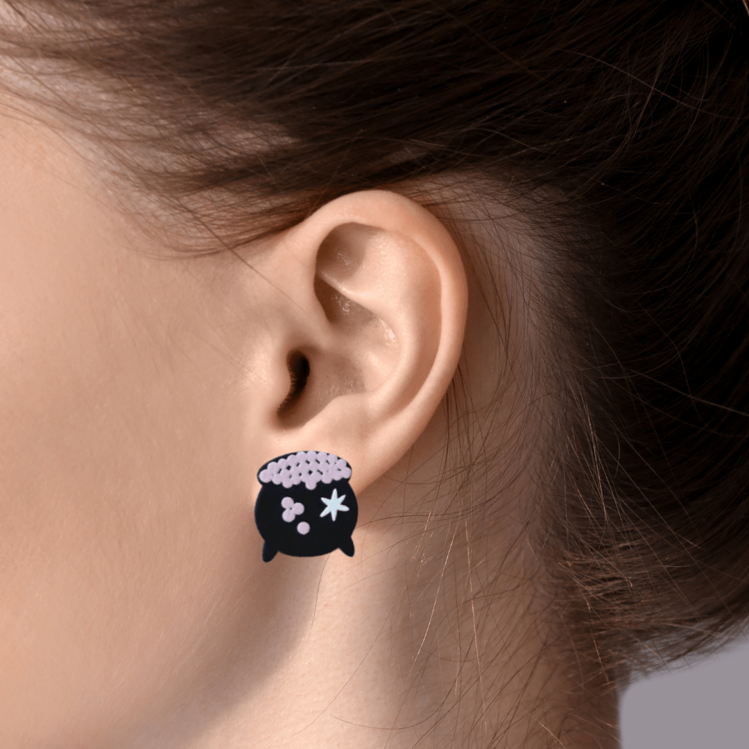 Set of 3 Acrylic Halloween Stud Earrings - The Kindness Cause