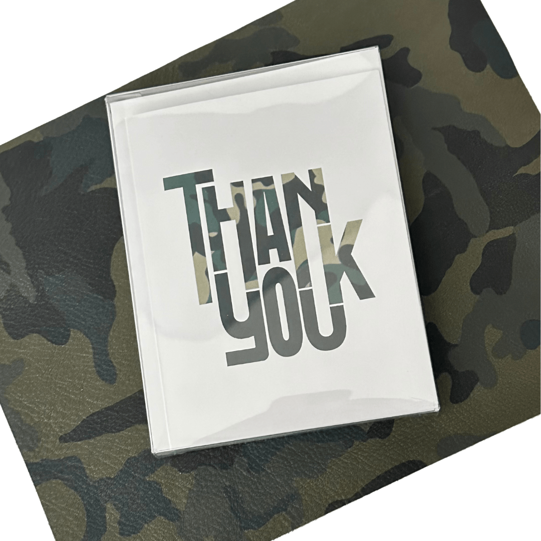 Set of 8 Camo Thank You Cards - The Kindness Cause